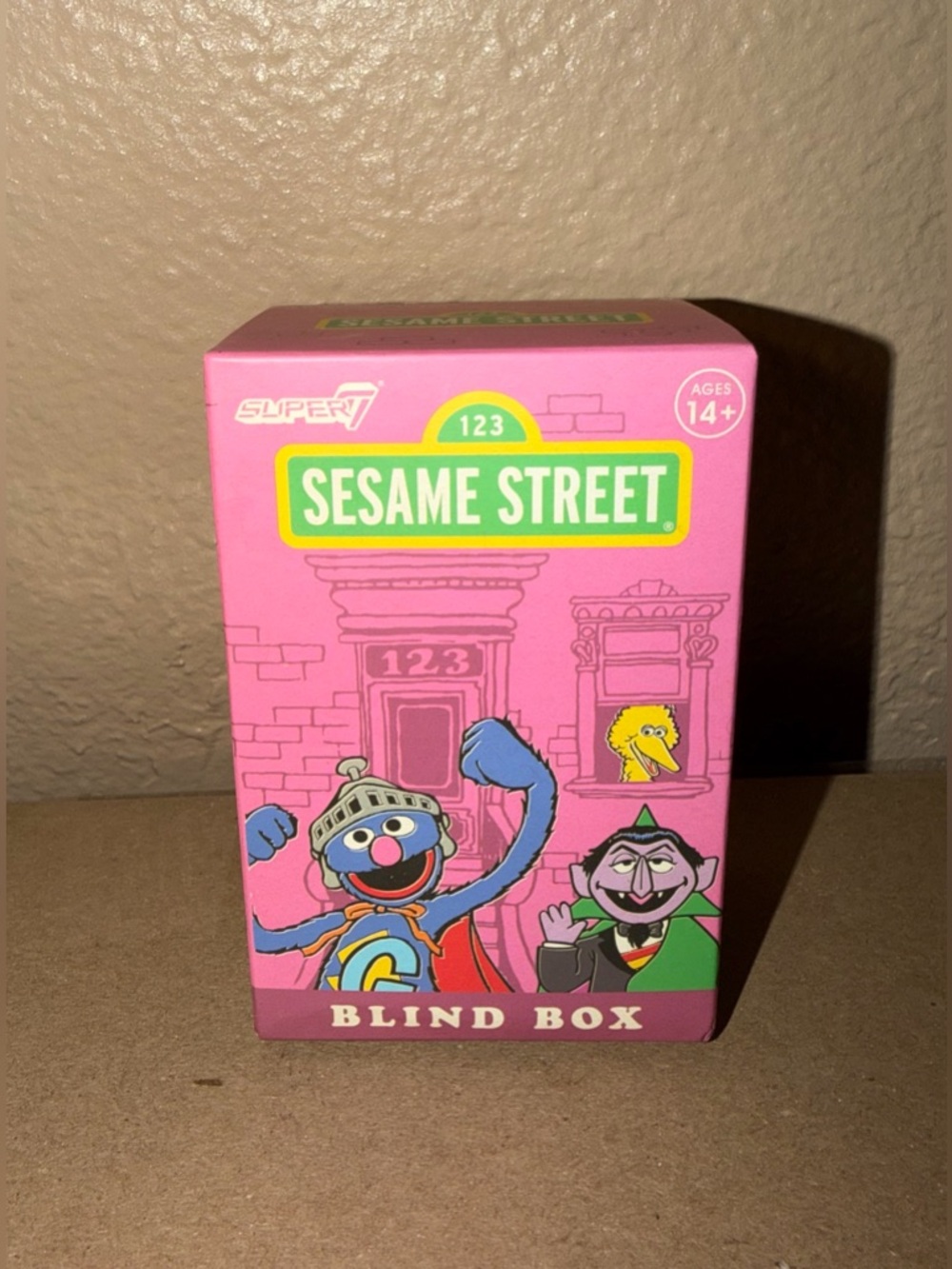 Super7 Sesame Street Blind Box Pink Collectible ReAction Figure SEALED
